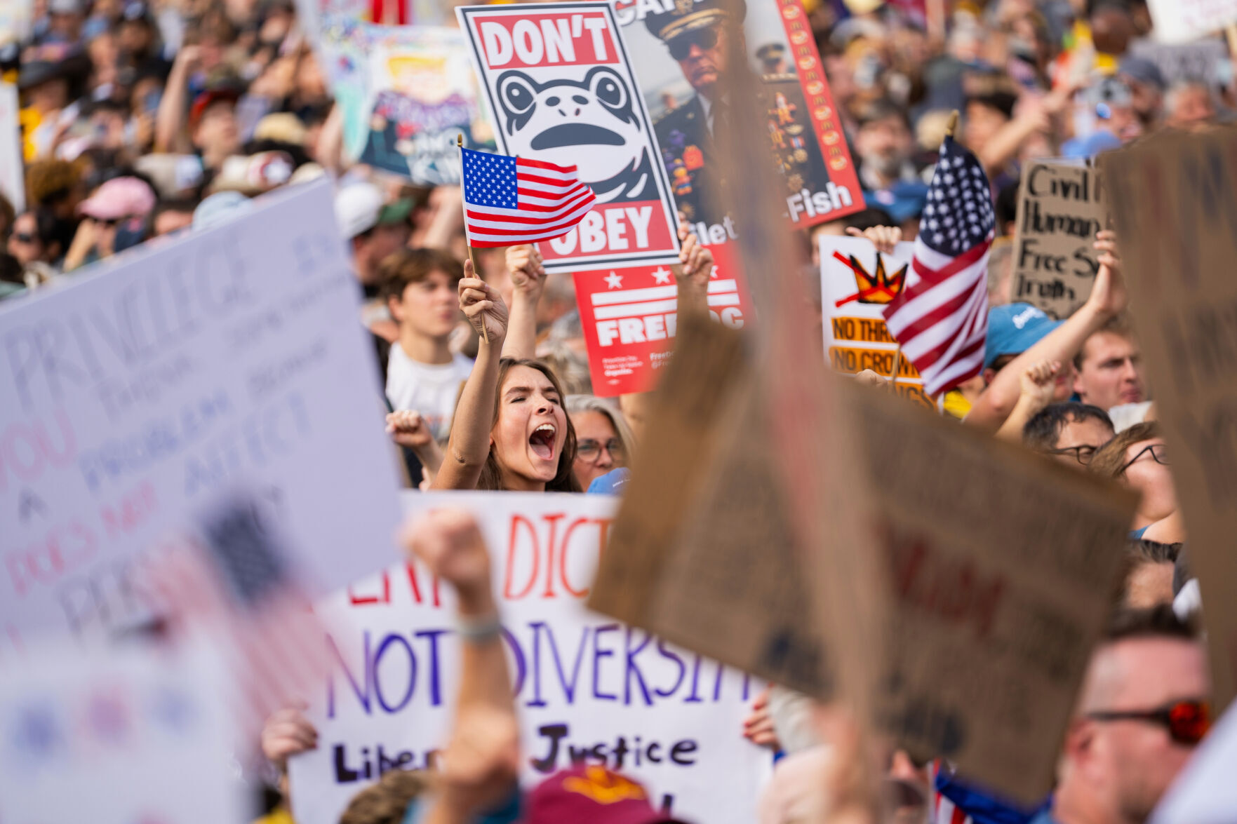 APTOPIX US No Kings Protest Washington